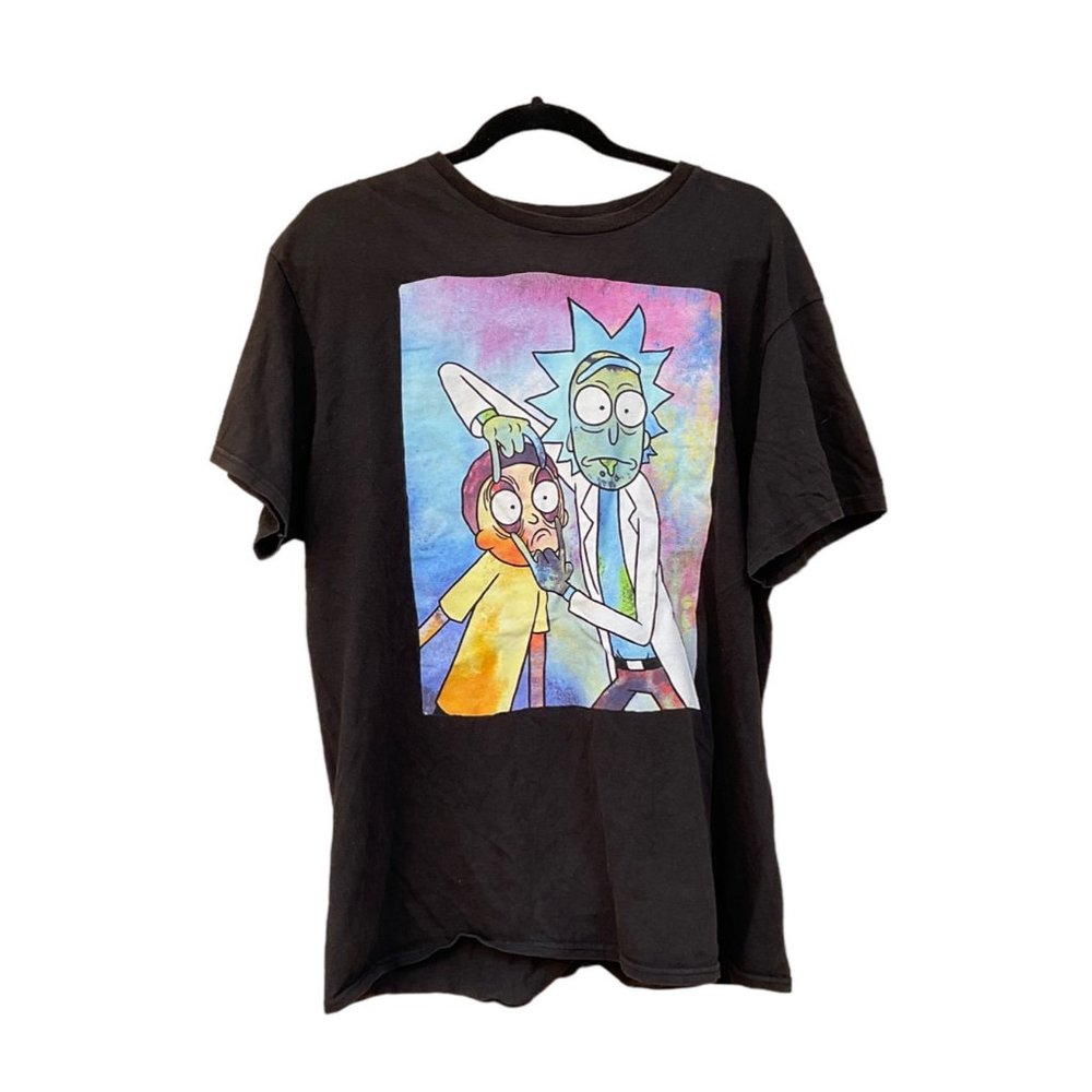 Rick‎ & Morty Adult Swim Shirt Graphic Print Size L